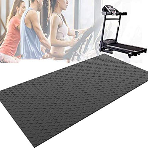 MNBVH Tappetino Antivibrazione Tapis Roulant, Tappetino per Tapis Roulant Insonorizzante, Antiscivolo Tappetino Tappetino Protettivo, Tappetini Attrezzi Fitness 175×80×1cm