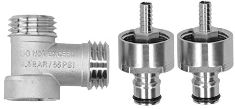 HEEPDD Bierbrauadapter Konverter Carbonation Conversion Connector, Wasserhahnadapter mit Bierfass Wasserhahnadapter für PET-Flasche PCO 1881 abklemmen