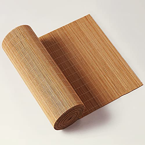 MMQGQ Japanischer Stil Bambus-tischläufer, Natürliche Handgewebtes Tischsets, Teestuen Wärmeisolierende Waschbare Tee-matten, Wischen Sie Sauber(Size:40×90cm)