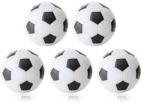 Robertson Winspeed Kickerball med 35 mm uppsättning av 5 vit-svart, nötningsbeständig och hållbar