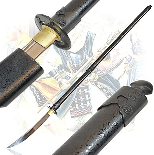 Naginata, handgeschmiedete und gefaltete Klinge, Jagdspeer, traditionelle Klinge, Japanisches Schwert 180cm, Samurai Schwerter für Samurai Kostüm, Martial Arts, Survival Speer