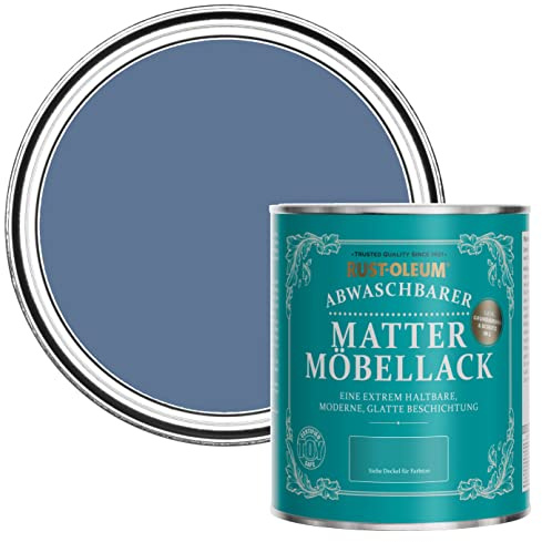 Rust-Oleum Blue Furniture & Skirting Board Paint in Matt Finish - Blue River 750ml