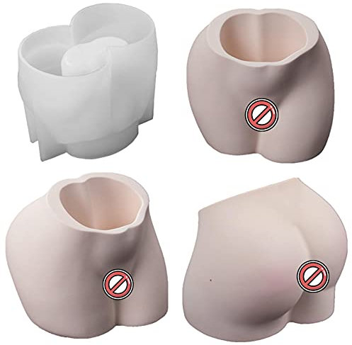 Luckxing Vase en résine pour Le Corps - Moules en Silicone, moules boîte en résine, moules Pot Fleur, Pot Silicone, Porte-Stylo, Plateau Fabrication