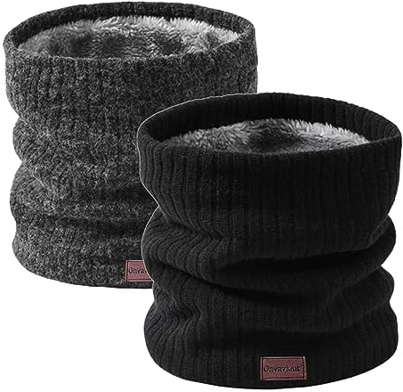 Onvavient Sjal herr vinter, vinter halsslang skidåkning, tubhalsduk halsduk halsvärmare ansiktshalsduk fleece loop halsduk män kvinnor, varm tjock tubhalsduk halsvärmare sport motorcykel cykel