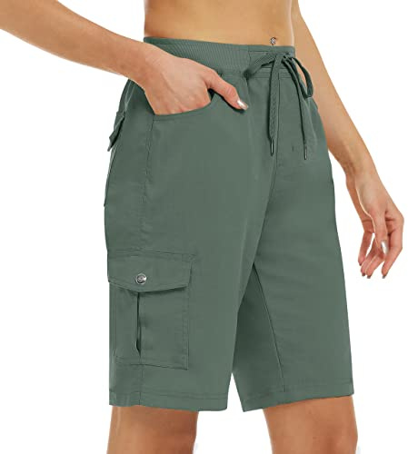 MoFiz Womens Hiking Cargo Shorts Running Jogger Outdoor Shorts 6 Pockets | Lightweight,Quick Dry Summer Shorts for Casual daily wear, Walking, Trekking, Travel, Workout or other outdoor sports.