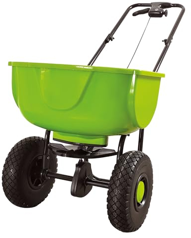 BSI - Epandeur d'Engrais - Répartition Uniforme - Polyvalent - Pneus Increvables - avec Housse - 27L