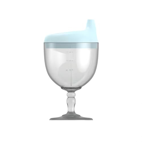 YuWangg Calice per Biberon,di Fuoriuscite Bicchiere Antigoccia,Bicchieri da Vino Rosa in Plastica a Prova,A Prova di versamento, Adatto per Feste, riunioni di Famiglia, ECC.