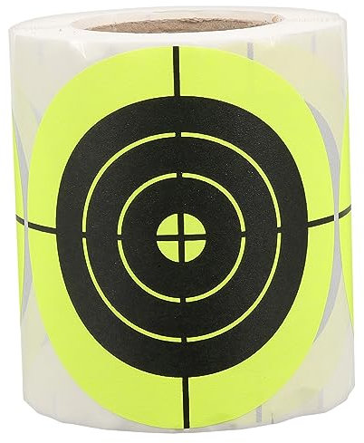 Happyyami Sportaufkleber 1 Rolle Zielpapier Aufkleber Etiketten Jagdzubehör Stelle Üben Splatter-ziele Papierziele Auf Ziele Schießen Werkzeug Sport Fluoreszierendes Papier