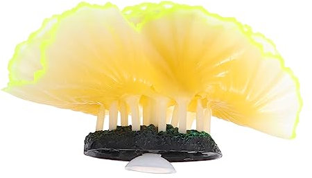 BESPORTBLE 1 Satz Aquarium Landschaftsbau Koralle Simulation leuchtender Korallen Aquarium Korallendekor künstliche Pflanzen Anlage gefälschte leuchtende Koralle Harz Koralle