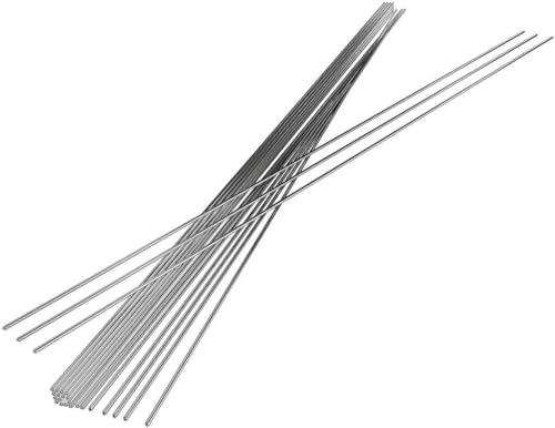 Welding Rod,Metal Universal Welding Wire,Flux Core Wire,Solution Flux-Cored Rods No Required, Super Low Melting Point (Color : 50PCS, Size : 500mmx1.6mm)