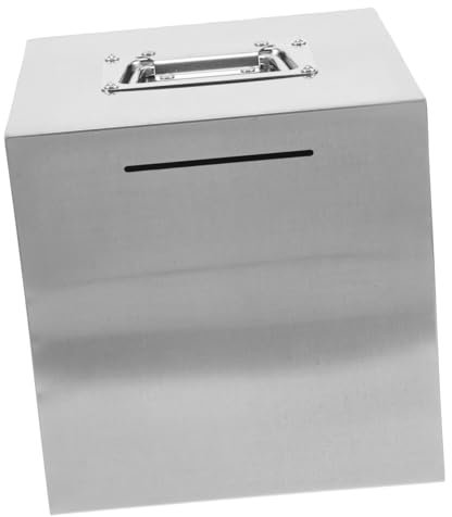 ifundom Stainless Steel Piggy Bank for Adults Large Money Box Decorative Cash Saving Box