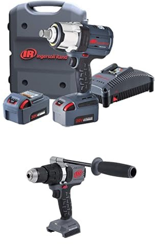 Ingersoll-Rand W7172-K22B-EU Akku Schlagschrauber, 3/4 20V, 2 x BL2022 Li-Ion-Akkus 5,0 Ah und Ladegerät-Satz in 1 Tragekoffer
