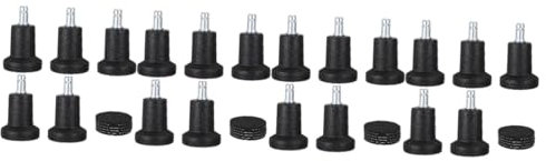 Gadpiparty 4 Ensembles Roulettes De Chaise Dérapantes Pour Lot De Remplacements Pratiques Pour Chaises À Roulettes Protection De Sol Et Installation Facile 5 Pièces * 4