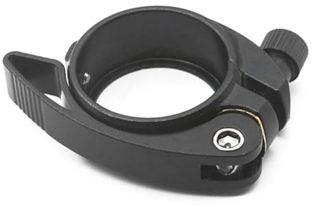 Ressm Folding Bicycle Seat Pipe Clamp Quick Release Lever for Seat for Driver'S Seat Pipe Clamp Inner Diameter 40.8mm