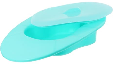 Padella Letto Coperchio Verde Chiaro, Wc Portatile per Anziani e Pazienti | Ausilio Igienico in Pp Resistente, Design Ergonomico Facile da Pulire, Uso Ospedaliero