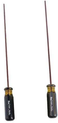 Mipcase 2 Piezas Destornillador Magnético Ranurada y Herramienta Manual Práctica para y Electrónica