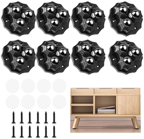 Ruedas para Muebles 8 Piezas Ruedas Giratorias 360 Grados Pequeñas para Muebles Mini Ruedas Adhesivas Giratorias Basura para Muebles Ruedas Deslizantes para Pesados para Electrodomesticos