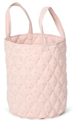 Little Dutch Aufbewahrungskorb Aufbewahrung für Spielzeug - Deckenkorb Spielzeugkorb Großer Korb Wendekorb - Babyzimmer Kinderzimmer Badezimmer - Pure Blossom - rosa