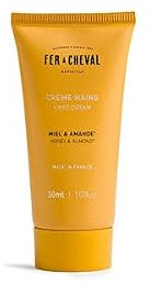 Fer à Cheval Crème Mains Miel & Amande, Huile d'Olive Bio, Huile d'Amande Douce et Beurre de Karité Bio