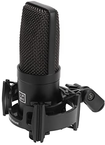 Ycauty Micrófono Cardioide de Condensador con Soporte Antivibración para Transmisión Clara de Podcasts - Excelente Rendimiento para Voces, ASMR - Aleación de Aluminio