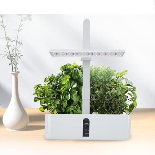 PanHuiWen Kit da Giardino per Interni Giardino Intelligente LED Automatico di Illuminazione LED,con 9 baccelli, Fioriera da Giardino Smart per Casa Cucina, Altezza Regolabile