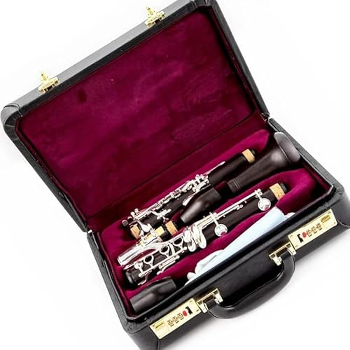 Klarinette Professionelle B-Klarinette Neusilber-Schlüssel Musikinstrumente 17-Tasten-Standardklarinetteninstrument