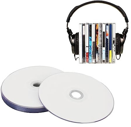 Disque Vierge DVD-R - Capacité de Stockage de 4,7 Go avec Vitesse D'écriture 16X - Format D'écriture Unique pour Les Fichiers Volumineux et L'archivage avec Une Durée de Vie