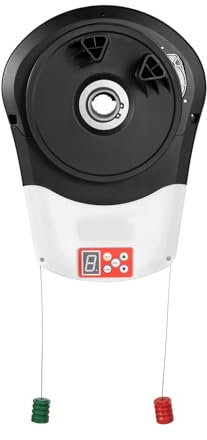 Mixtric Abrepuertas De Garaje Inteligentes Eléctricos, Abrepuertas De Garaje Enrollable con Control Remoto, Kit De Abre-Puertas Enrollable Automático con Motor,Blanca