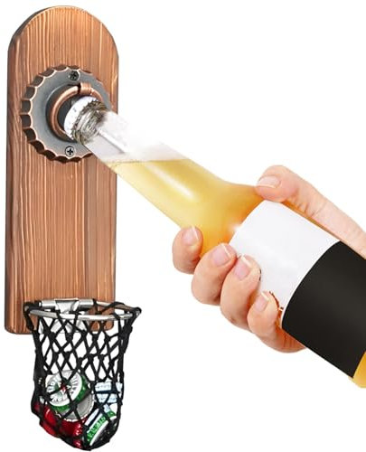 Beer Gifts for Men, Beer Bottle Opener with Catcher, Unique Beer Lover Gifts for Men Dad Him Boyfriend Grandpa Husband Uncle, As Beer Accessories, Man Cave Accessories