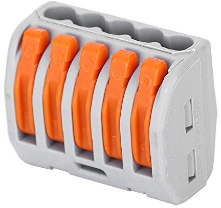 10 pz connettori a leva dadi 5 conduttori, connettori di cablaggio PCT 215 morsettiere cavo elettrico di illuminazione a 5 vie connessione rapida