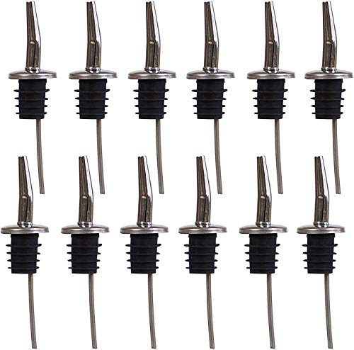 12 Dosificadores para Botellas con Tapón - Perfección en cada vertido: Dosificador de Coctelería - Evita Goteos Indeseados en Bebidas, Cócteles, Aceite y Vino