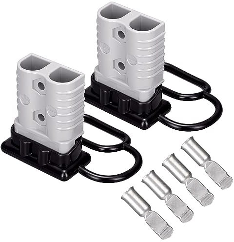 Spurtar 175A batteri snabbkoppling/frånkoppling, passar 1/0 tråd 12-36V snabbkoppling av startkablar återställningssats för bil ATV-lyftar motorer släpvagn bogsering vinsch batteripolkontakter, 2 Pack