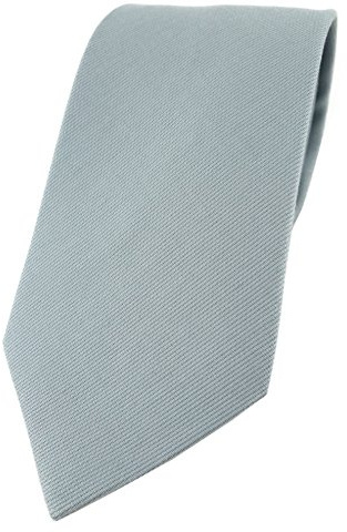 TigerTie Designer Krawatte in einfarbig Uni - 100% Baumwolle - Krawattenbreite 8 cm