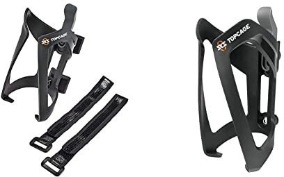 SKS Anywhere Cycling Bike Bottle Cage Bottle Holder Adapter Including Topcage Road Mountain Gravel E-Bike Compatible, Universal & Topcage Bottle Cage: Black