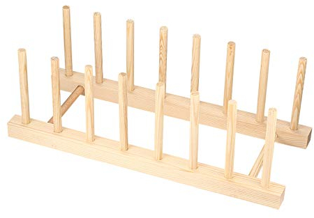 Abtropfgestell, Geschirrabtropfgestell, Brettchen Tellerständer, Tellerhalter, Topfdeckelhalter, Buchständer für Schneidebrett, Topf Deckel, Teller, Schüssel, Tassen —7 Slots