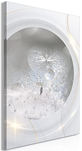 murando - Wandbilder Pusteblume 40x60 cm 1 tlg - Wand Deko Vlies Leinwand Bilder Groß Wanddeko Wohnzimmer Schlafzimmer Kunstdrucke - Blumen Natur Löwenzahn Wassertropfen b-C-0756-b-a