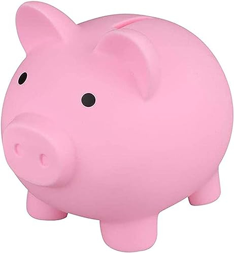 WSADZXC77 Bonita Hucha de plástico en Forma de Cerdito para Adultos, Hucha, pequeño Cerdo, Hucha de plástico, para niños, niñas y niños