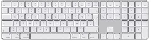 MiNGFi TPU Tastaturschutz für Magic Keyboard,Touch ID & Ziffernblock,EU/ISO | Für Magic Keyboard mit Touch ID und Ziffernblock Modell A2520 (2021+), TPU, Transparent