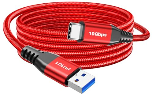 LDLrui USB A to USB C Data Cable 3m Extra Long 10Gbps USB 3.2 Gen 2