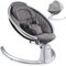 Hot Mom New Babywippe elektrische Babyschaukel Babywiege mit 5 Schwingungsamplituden, Baumwolle, Babyschaukelstuhl mit Musik durch Bluetoothfunktion, 2023 Version (Dunkelgrau)