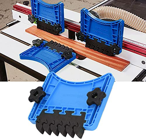 Tableros de plumas Tablero Loc de plumas ajustable Herramientas multiusos Dispositivo de seguridad para carpintería Loc de plumas para sierras de mesa Sierras de cinta Mesas Cercas Herramientas para