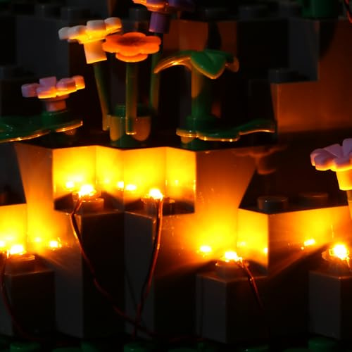 TEDDOO 14 Mini LED1X1 Beleuchtung Kit Ziegel Licht Ziegel Zubehör USB Spielzeug Gelb Licht (kompatibel mit Mainstream-Bausteinmarken)