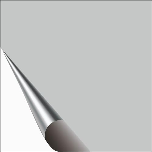 Lot de 5 autocollants pour carrelage mural mat – Gris clair – 10 x 10 cm – Carrelage mural – Pour cuisine, salle de bain, WC, bordure de carrelage