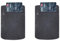 Handgelenktasche 2er Set, Schweißband, Wristbands mit ißverschlusstasche für Laufen, Joggen, Spazieren, Gassi gehen, Fahrrad und Yoga etc (schwarz)