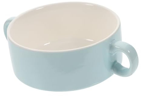 IMIKEYA Babyanzug 1stk Keramikschale Salatschüsseln Mini-tortenformen Zum Backen Reisschale Suppenschüssel Mit Griffen Udon-nudelschalen Dampf Suppenschüssel Baby Soba Nudeln Ofen