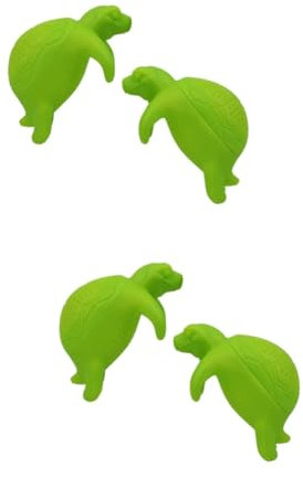 SHOWERORO 4pcs Animal Tea Infuser Silicone Filter Loose Leaf Tea Strainer Diffuser for Cold Brew Food-Grade Portable