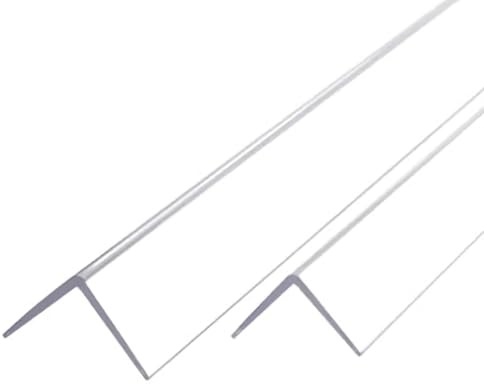 WWERTYY Transparente Eckschutzstreifen für Wände mit Klebstoff, Eckschutz-Wandverkleidung, Kantenschutz aus PC-Material für Wände/Türen/Tische, 2er-Pack (Farbe: 2 cm Breite, Größe: 1,2 m)