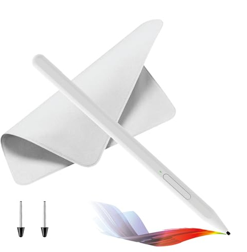 Stift Pen für Microsoft Surface Pro12/11/10/9/8/X/7+/6/5/4/3/Surface Go 3/2/1,Surface Laptop/Studio/Book 4/3/2/1,Stift Pencil für iPad 2018-2025 mit Neigungsempfindlichkeit,Palm Rejection