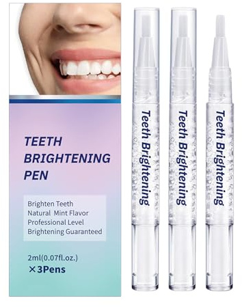 3 Stück Zahnaufhellung Stift, Zahn Aufhellen, Teeth Whitening Pen, Zahnaufhellungs Stift für schnelles Zahnbleaching, Effektives Bleaching Zähne & Zähne Aufhellen für Strahlend Weiße Zähne
