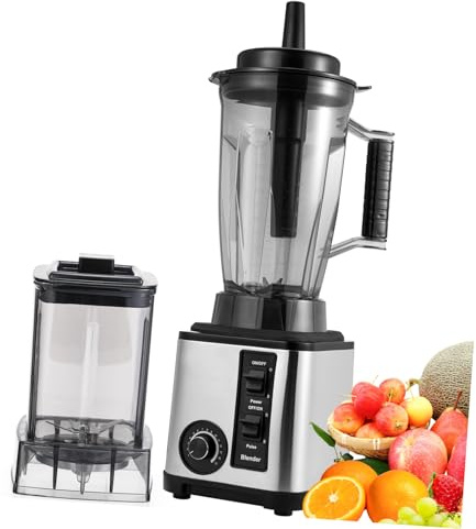 LOLIPPYY Stainless Steel Electric Juicer Capacity Powerful Motor Multiple Speeds Fruit Juicer Machine for Kitchen Use with UK Plug Food Processor for Blending Fruits Vegetables and Nuts
